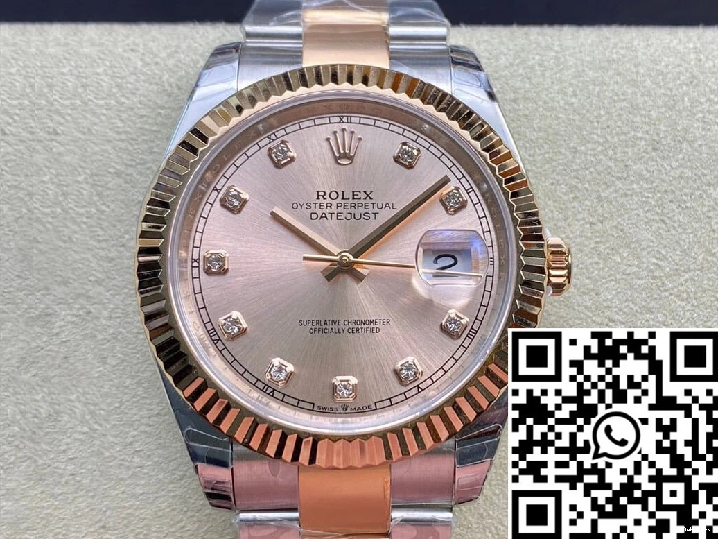 Datejust EW Gold M126331-0007 V3 41MM Rolex Factory Rose 0813